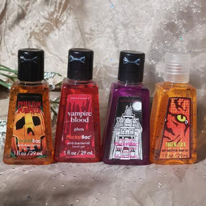 4 Halloween Bath & Body Works Pocketbac Sanitizers